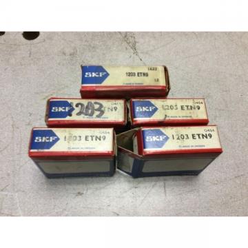 5-SKF-Bearing ,#1203-ETN9, FREE SHPPING to lower 48, NEW OTHER!