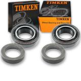 Timken Rear Wheel Bearing & Race Set for 1968-1970 Jeep J-2700 Pair Left gf